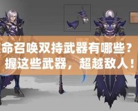 使命召喚雙持武器有哪些？掌握這些武器，超越敵人！