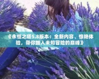 《永恒之塔5.8版本：全新內(nèi)容、驚艷體驗(yàn)，帶你踏入未知冒險(xiǎn)的巔峰》