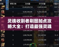 靈魂收割者刷圖加點攻略大全：打造最強靈魂收割者角色！