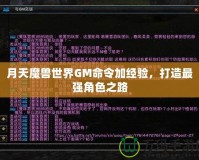 月天魔獸世界GM命令加經(jīng)驗(yàn)，打造最強(qiáng)角色之路