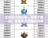 王者段位排行表：你屬于哪一層？全面解讀榮耀的階梯
