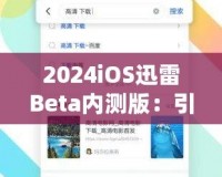 2024iOS迅雷Beta內(nèi)測(cè)版：引領(lǐng)下載革命，體驗(yàn)前所未有的極速快感！