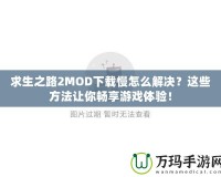 求生之路2MOD下載慢怎么解決？這些方法讓你暢享游戲體驗！