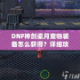 DNF神劍梁月寵物裝備怎么獲得？詳細攻略助你輕松獲取