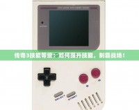 傳奇3技能等級：如何提升技能，制霸戰(zhàn)場！