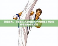 重溫經(jīng)典，《拳皇97風云再起ROM電腦版》帶你領(lǐng)略街機時代的輝煌