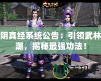 九陰真經(jīng)系統(tǒng)公告：引領(lǐng)武林風(fēng)潮，揭秘最強功法！