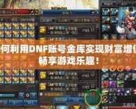 如何利用DNF賬號金庫實現(xiàn)財富增值，暢享游戲樂趣！
