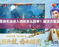 夢(mèng)幻西游無(wú)法進(jìn)入游戲怎么回事？解決方案全解析！