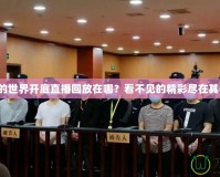 我的世界開(kāi)庭直播回放在哪？看不見(jiàn)的精彩盡在其中！