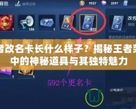 王者改名卡長(zhǎng)什么樣子？揭秘王者榮耀中的神秘道具與其獨(dú)特魅力