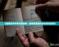 《魔獸世界護(hù)照升級(jí)指南：如何快速提升你的游戲旅程》