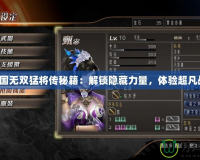 真三國(guó)無(wú)雙猛將傳秘籍：解鎖隱藏力量，體驗(yàn)超凡戰(zhàn)斗！