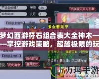 夢幻西游符石組合表大全神木——掌控游戲策略，超越極限的玩法秘籍！
