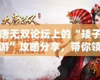 大唐無(wú)雙論壇上的“矮子少年游”攻略分享，帶你領(lǐng)略別樣江湖之美