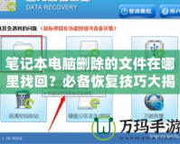 筆記本電腦刪除的文件在哪里找回？必備恢復(fù)技巧大揭秘