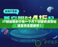 3T加速器多少錢一個(gè)月？劃算的高效加速服務(wù)全面解析！