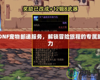 DNF寵物郵遞服務(wù)，解鎖冒險旅程的專屬助力