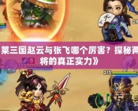 《胡萊三國趙云與張飛哪個厲害？探秘兩大武將的真正實力》