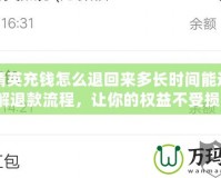 和平精英充錢怎么退回來多長時間能退？了解退款流程，讓你的權益不受損！