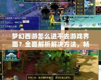 夢幻西游怎么進不去游戲界面？全面解析解決方法，暢享游戲樂趣