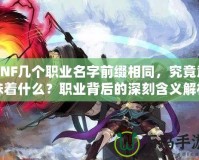 DNF幾個職業(yè)名字前綴相同，究竟意味著什么？職業(yè)背后的深刻含義解析