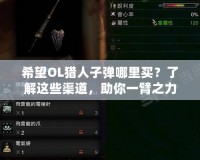 希望OL獵人子彈哪里買？了解這些渠道，助你一臂之力！