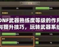 DNF武器熟練度等級(jí)的作用與提升技巧，玩轉(zhuǎn)武器系統(tǒng)，助你征戰(zhàn)地下城！