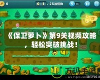 《保衛(wèi)蘿卜》第9關(guān)視頻攻略，輕松突破挑戰(zhàn)！