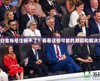 盛大白金賬號注冊不了？看看這些可能的原因和解決方法！