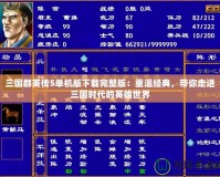 三國群英傳5單機(jī)版下載完整版：重溫經(jīng)典，帶你走進(jìn)三國時(shí)代的英雄世界