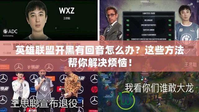 英雄聯(lián)盟開(kāi)黑有回音怎么辦？這些方法幫你解決煩惱！