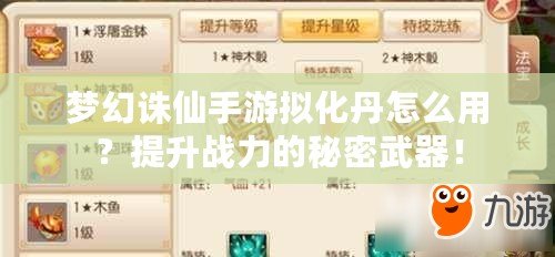 夢(mèng)幻誅仙手游擬化丹怎么用？提升戰(zhàn)力的秘密武器！