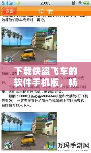 下載俠盜飛車的軟件手機(jī)版，暢享極致游戲體驗(yàn)