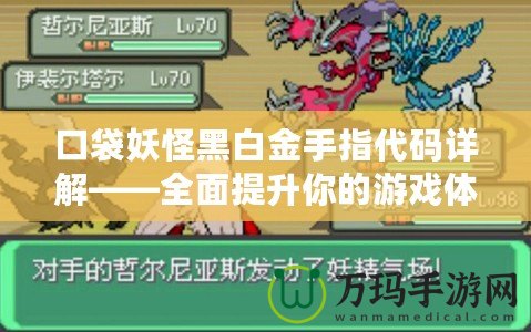 口袋妖怪黑白金手指代碼詳解——全面提升你的游戲體驗(yàn)
