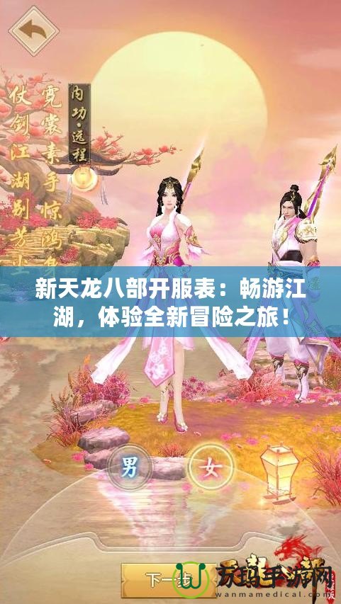 新天龍八部開(kāi)服表：暢游江湖，體驗(yàn)全新冒險(xiǎn)之旅！