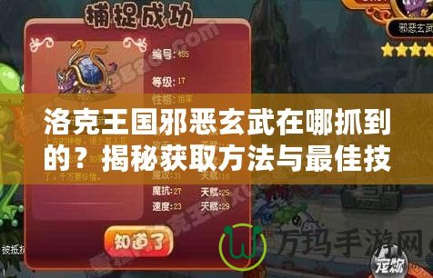 洛克王國邪惡玄武在哪抓到的？揭秘獲取方法與最佳技巧！