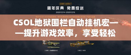 CSOL地獄圍欄自動掛機宏——提升游戲效率，享受輕松暢玩的秘密武器