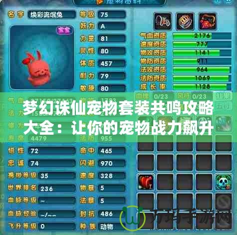夢幻誅仙寵物套裝共鳴攻略大全：讓你的寵物戰(zhàn)力飆升，輕松制霸全場