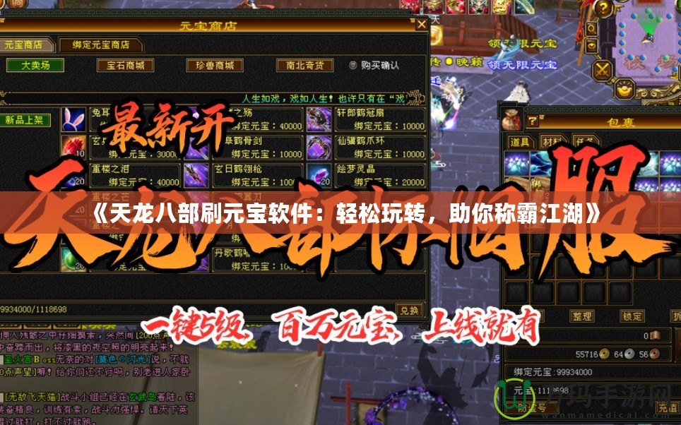 《天龍八部刷元寶軟件：輕松玩轉(zhuǎn)，助你稱霸江湖》