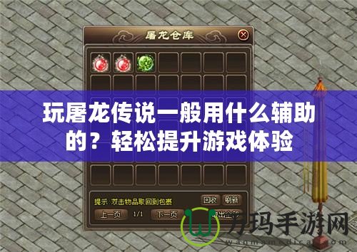 玩屠龍傳說一般用什么輔助的？輕松提升游戲體驗