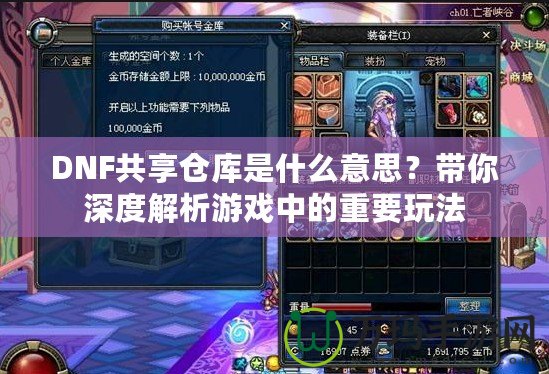 DNF共享倉(cāng)庫(kù)是什么意思？帶你深度解析游戲中的重要玩法