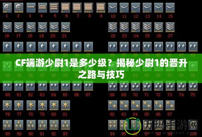 CF端游少尉1是多少級(jí)？揭秘少尉1的晉升之路與技巧